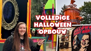 Walibi VLOG Volledige opbouw Halloween Fright Nights 2024 amp Nieuwe merchandise [upl. by Consuela]