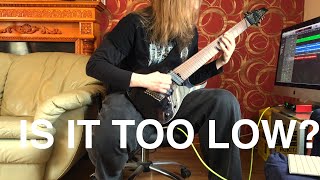 8 String guitar in Drop D sounds mean  Ibanez RGMS8 [upl. by Logan323]