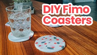 How to make Fimo Clay Coasters DIY [upl. by Burkhart950]