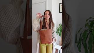 how to make a faux leather tote bag [upl. by Jurgen868]