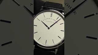 A LANGE amp SÖHNE SAXONIA THIN SILVER DIAL 2015 [upl. by Linkoski]