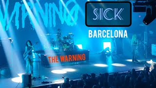 THE WARNING  SICK  Barcelona Spain  4824 livemusic concert tour keepmefed fyp martintw [upl. by Adiraf21]