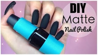 DIY Matte Nail Polish [upl. by Rimahs194]