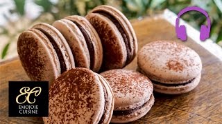 Chocolate Macaron by Emojoie Cuisine  ASMR Cooking Sounds [upl. by Laspisa]