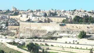 2014 Holyland Tour  Dominus Flevit  主哭耶京堂 耶穌最後晚餐路徑解讀 [upl. by Letti]