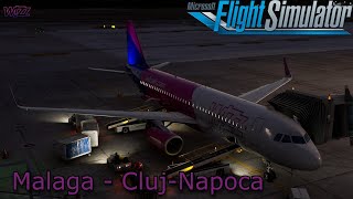 A320ceo Wizz Air  Malaga AGP to ClujNapoca CLJ [upl. by Philine]