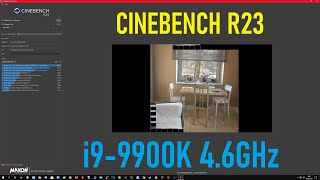 CINEBENCH R23 i99900K 46GHz [upl. by Angelique]