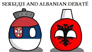 Average Serb vs Albanian debate  Countryballs [upl. by Isiad]