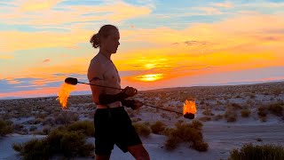 Fire dancing through the scenic views of the United States ￼ [upl. by Yelsel63]