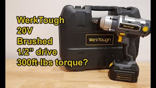 WerkTough Impact Wrench Unboxing [upl. by Arnst29]