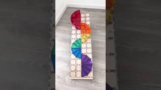 Building a Pikler Ramp Run with CONNETIX Magnetic Tiles playfulstories [upl. by Namhar]