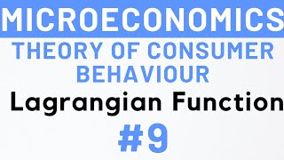 9 Lagrange Function Question on Consumer Equilibrium IGNOU MEC101 [upl. by Christensen668]