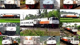 kompilasi Semboyan 35 Lokomotif CC 206 series  Indonesian Locomotives Hornsound [upl. by Ulund]