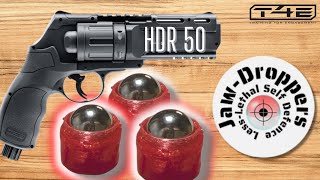 HDR 50 11 joules • 50 cal metalplastic JawDroppers review GREAT PROJECTILES [upl. by Akirdnas224]