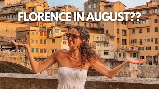 Florence in August Walking the Streets during Ferragosto Weekend in Italy 🇮🇹 [upl. by Dlareme333]