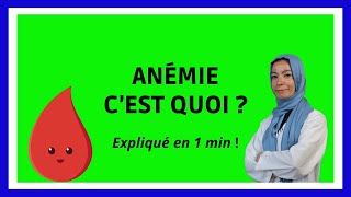 Anémie  définition Médicale [upl. by Ewen]