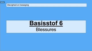 VMBO 3  Stevigheid en beweging  Basisstof 6 Blessures [upl. by Tildy]