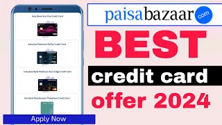 paisabazaar best credit card 💳 lifetime free paisabazaar best credit card axis RBL hdfc NJHJR [upl. by Selmore]