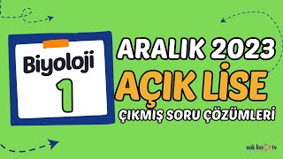 Açık Lise Çıkmış Sorular  Aralık 2023  Biyoloji 1 [upl. by Ahsille]