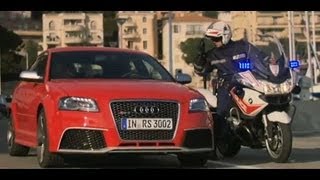 Audi RS3 Fast Driving in MonteCarlo with Michèle Mouton [upl. by Erasme]