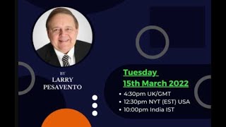 Larry Pesavento WEBINAR seminar Trading [upl. by Arahsal]