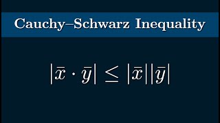 Proving the Cauchy–Schwarz Inequality for Vectors in Rn [upl. by Alyse]