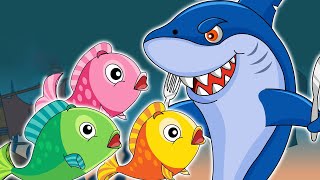 Three Little Fishes  Original Song for Kids  Baby Shark [upl. by Romalda]