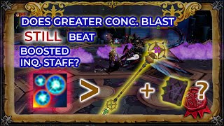 Does G Concentrated Blast STILL Beat the Boosted Inquisitor Staff RS3 [upl. by Dnomzed139]