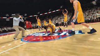 Golden State Warriors 739 vs Detroit Pistons 2004 game 5 of NBA final NBA 2K21 [upl. by Ethelda]