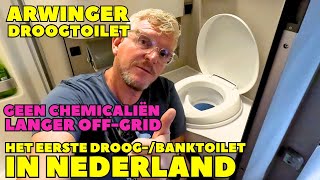 ARWINGER SCHEIDINGSTOILET VERVANGT C400 C500 BANKTOILET IN CAMPER  INBOUW EN GEBRUIK  DWVLOGT 285 [upl. by Elleirol]