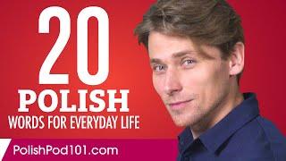 20 Polish Words for Everyday Life  Basic Vocabulary 1 [upl. by Aslin]