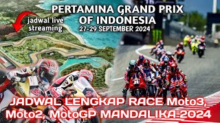 Jadwal MotoGP 2024 Mandalika Indonesia  Jadwal Lengkap FP1FP2Q1Q2  Live streaming Trans7 [upl. by Leventis]