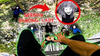 Parkour pov vs Serbian Dancing Lady 3  Horror Scary [upl. by Naujit]