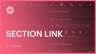 Using anchor links to go directly to a section — Webflow tutorial [upl. by Vasily222]