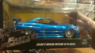 Unboxing Jada Toys Nissan Skyline GTR R34 Fast and Furious [upl. by Marb]