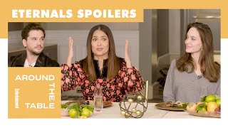 Eternals Cast Talks Spoilers Secrets amp Easter Eggs  Around the Table  Entertainment Weekly [upl. by Romanas270]