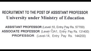 Permanent Assistant Professor Recruitment in Govt College withwith out UGC NET  Rs 182400 pm [upl. by Allix]