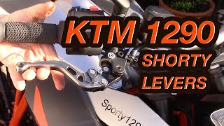 KTM 1290  Shorty Levers [upl. by Anaihk]