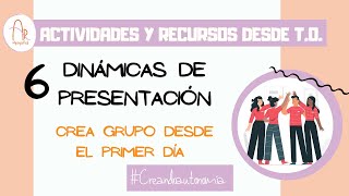 Dinámicas de PRESENTACIÓN para adultos  Actividades grupales [upl. by Aisile]