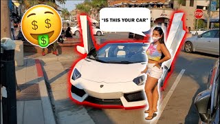 PICKING UP GIRLS WITH A LAMBORGHINI AVENTADOR [upl. by Kosse]