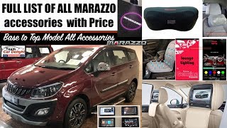 Mahindra Marazzo List of All InteriorExterior Accessories with Price  Marazzo Accessories [upl. by Maryly]