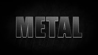 Photoshop Tutorial  Create Metal Text Effect in Photoshop [upl. by Broderic]