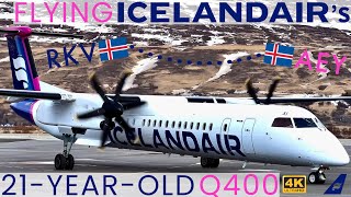 4K – Full Flight – Icelandair – Bombardier DHC8402 Q400 – RKVAEY – TFFXI – IFS Ep 568 [upl. by Boyse15]