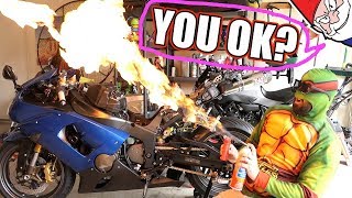 ZX6R Build  LETS GET STARTED [upl. by Elleiand]