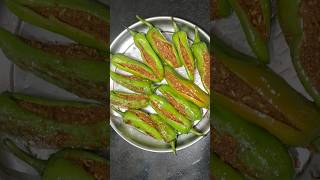 Masala stuffed green chilli bharwagreenchilli shorts cookwithfatima [upl. by Bear]