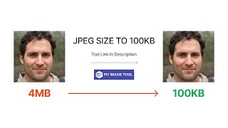 Compress JPEG to 100kb  Reduce image size in 1 min [upl. by Nnylamme]