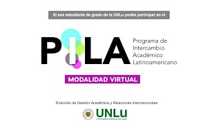 Tutorial Inscripción convocatorias PILA Programa Intercambio Académico Latinoamericano  UNLu [upl. by Lexy]