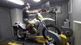 2022 Husqvarna TE 150i Dyno Test [upl. by Amiaj]