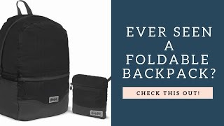 Have you seen a foldable backpack Heres how to fold one ⛺🎒 [upl. by Durnan]