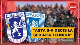 ARMISTITIU intre FCU Craiova si Universitatea Craiova pe fondul BATAILOR dintre fani [upl. by Ahseia]